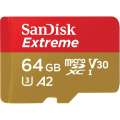 SanDisk Karta pamięci Extreme microSDXC 64GB 160/60 MB/s A2 V30 U3-297519