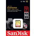 SanDisk Extreme SDHC 32GB 90/40 MB/s V30 UHS-I U3-233329
