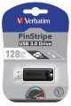 Verbatim Pendrive PinStripe USB 3.0 Drive 128GB czarny-227946
