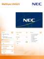NEC Monitor wielkoformatowy MultiSync UN552V 55 cali 500cd/m2 1920x1080-393849