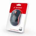 Gembird Bezprzewodowa mysz optyczna czarno-czerwona-322378