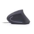 Gembird Mysz ergonomiczna optyczna 6-przyciskowa czarna-322397