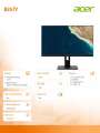 ACER Monitor 23.8 cale B247Ybmiprzx-383831