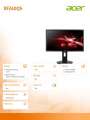 ACER Monitor 23.6 XF240QSbiipr-376804
