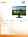 Dell Monitor E2720H 27'' IPS LED FullHD (1920x1080) /16:9/VGA/DP(1.2)/3Y PPG-364272