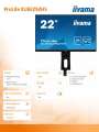 IIYAMA Monitor 21,5 XUB2292HS IPS,VGA/HDMI/DP/PIVOT-332498