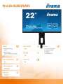 IIYAMA Monitor 21,5 XUB2292HS IPS,VGA/HDMI/DP/PIVOT-332498