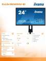 IIYAMA Monitor 23.8 ProLite XB2483HSU-B3 HDMI,DP,USB,AMVA,PIVOT-258695
