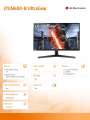 LG Electronics Monitor 27GN600-B UltraGear 27 cali Full HD IPS 1ms (GtG) Gaming Monitor  with NVIDA C-SYNC compatible-427434