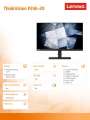 Lenovo Monitor 23.8 ThinkVision P24h-20 WLED LCD 61F4GAT1EU-370946