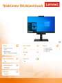 Lenovo Monitor 23.8 ThinkCentre Tiny-in-One 24Gen4 Touch WLED 11GCPAT1EU-386793