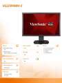 ViewSonic VG2239Smh-2 (21,5 cali, FHD, HDMI, Display, VGA, USB)-406606
