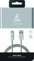 Holdit Smartline kabel USB-C 2.0 metalowy 1m srebrny-279169