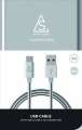 Holdit Smartline kabel USB-C 2.0 metalowy 1m srebrny-279170