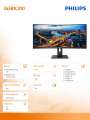 Philips Monitor 345B1C 34'' Curved VA HDMIx2 DPx2-355167