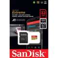Karta pamięci MicroSDHC SanDisk Extreme 32GB 100/60 MB/s A1 Class 10 V30 UHS-I U3-247831