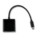 Qoltec Adapter USB typ C męski | HDMI A żeński | 4K | 23cm-297534