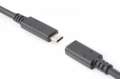 Digitus Kabel przedłużający USB 3.1 Gen.2 SuperSpeed+ 10Gbps Typ USB C/USB C M/Ż, PD, czarny 0,7m-312618
