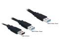 Delock Kabel USB 3.0 AM(M)+Power AM(M)->AM(M) 60cm-189838