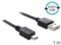 Delock Kabel USB Mini AM-MBM5P Easy-USB 1m-191244