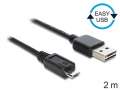 Delock Kabel USB micro-B(M)->A(M) EASY-USB 2.0 2m-192865