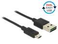 Delock Kabel Micro USB AM-BM DUAL EASY-USB 50cm-205829