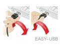 Delock Kabel Micro USB AM-BM Dual Easy-USB 2m Biały-226034