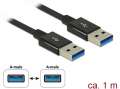 Delock Kabel USB-A M/M 3. 1 GEN 2 1M czarny-413589