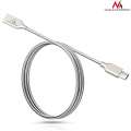 Maclean Kabel USB Type-C metalowy MCE192 - Quick & Fast Charge Srebrny-266375