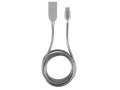 NATEC Kabel USB-C - USB-A M/M 2.0 Extreme Media 1m srebrny metal-286294