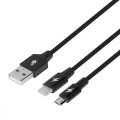 TB Kabel USB 2w1 czarny USB C + Micro USB-356102