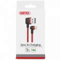 Unitek Kabel USB2.0 - Lightning 1.0m, M/M, kątowy; C4047RD-279841