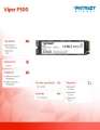 Patriot Dysk SSD P300 256GB M.2 PCIe Gen 3 x4 1700/1100-384184