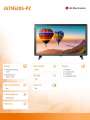 LG Electronics Monitor 24TN520S-PZ 23.6 cali TV 200cd/m2 1366x768-1080970
