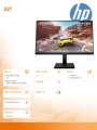 HP Inc. Monitor X27 FHD Gaming 2V6B4E9-1082750