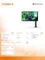 LG Electronics Monitor 27GN88A-B 27 cali Ultra Gear QHD 144Hz Nano IPS 1ms Ergo Gaming-1021433