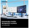 Samsung Monitor 27 cali LS27A600UUUXEN VA WQHD 16:9 5ms 1x(USB-C) LAN (RJ45) płaski 3Y-1096436