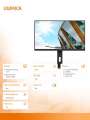 Monitor U32P2CA 31.5 cali VA 4K HDMIx2 DP USB-C Pivot -1187118