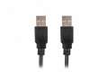 Kabel USB -A M/M 2.0 0.5m Czarny -368937