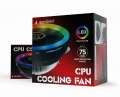 Chłodzenie CPU Huracan 12.4 cm 75W 4-pin multicolor LED-2925566