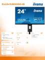 IIYAMA Monitor 23.8 cala XUB2493HS-B5 IPS.HDMI.DP.2x2W.HAS(150mm)-3013995