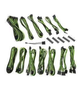 BitFenix Alchemy 2.0 PSU Cable Kit, SSC-Series - czarno/zielony