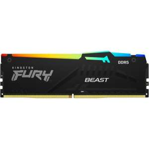 Kingston Pamięć DDR5 Fury Beast Black RGB  32GB(1*32GB)/5600  CL36 EXPO