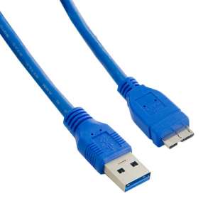 4world Kabel USB 3.0 AM- Micro BM 5.0m|niebieski