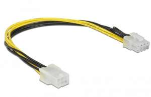 Delock Kabel rozdzielacz zasilania PCI EXPRESS 6 PIN (F)->PCI EXPRESS 8 PIN (M)
