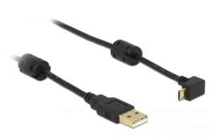 Delock Kabel USB MICRO(M) Kątowy Góra/Dół -> USB-A(M) 2.0 1m