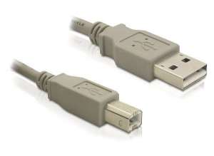 Delock Kabel USB-A(M)-USB-B(M) 2.0 1.8M szary
