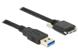 Delock Kabel USB MICRO(M) ze śrubami -USB-A(M)