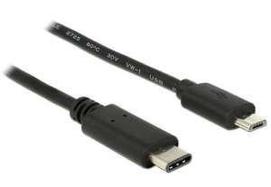 Delock Kabel USB-C(M)-USB MICRO(M) 2.0 0.5m