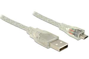 Delock Kabel USB MICRO(M) -USB-A(M) 2.0 0.5m